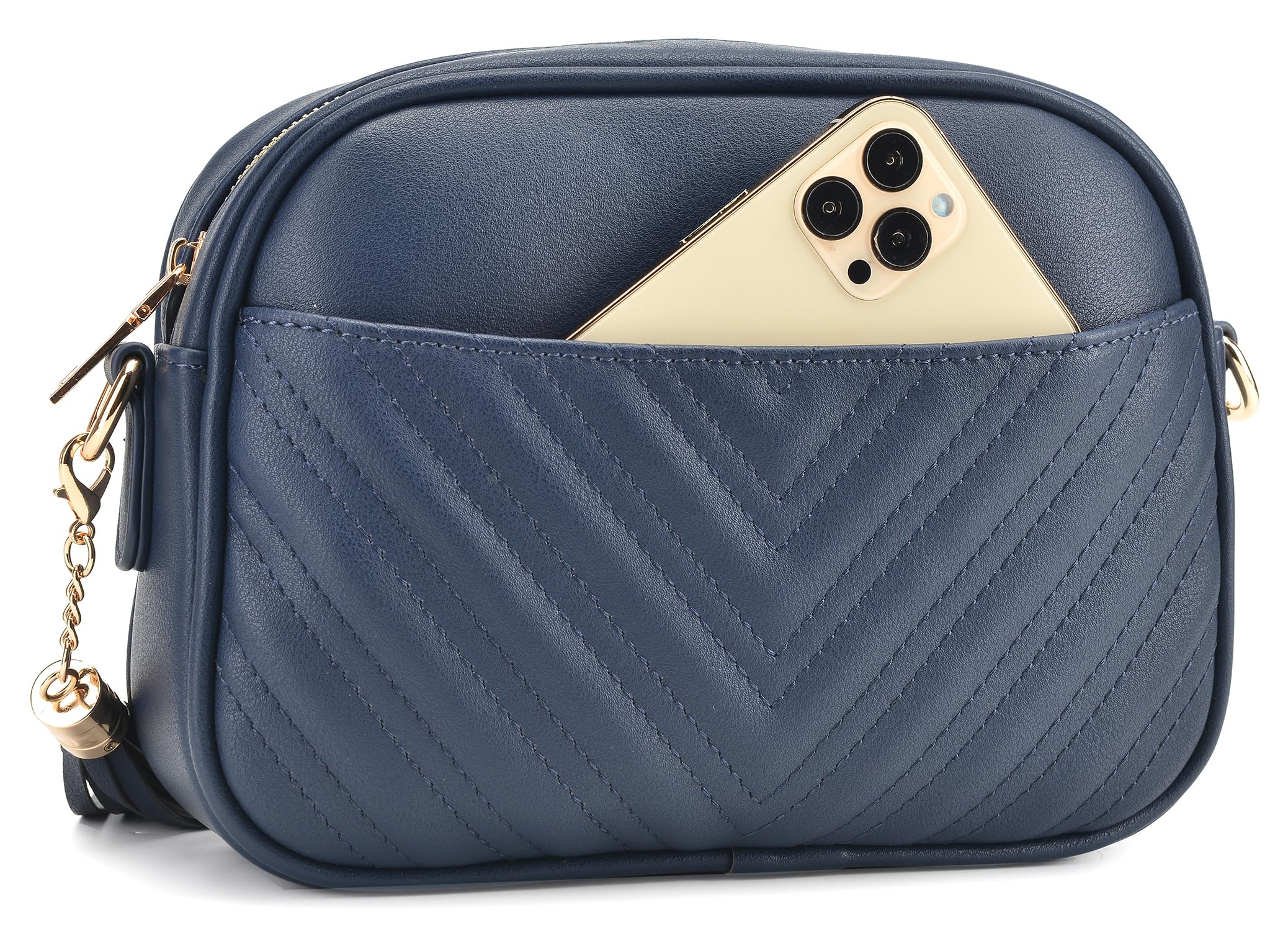 Lola Mae Quilted Crossbody Bag for Women - Stylish Shoulder Purse with Trendy Design | Perfect for Daily Use, Travel & Shopping