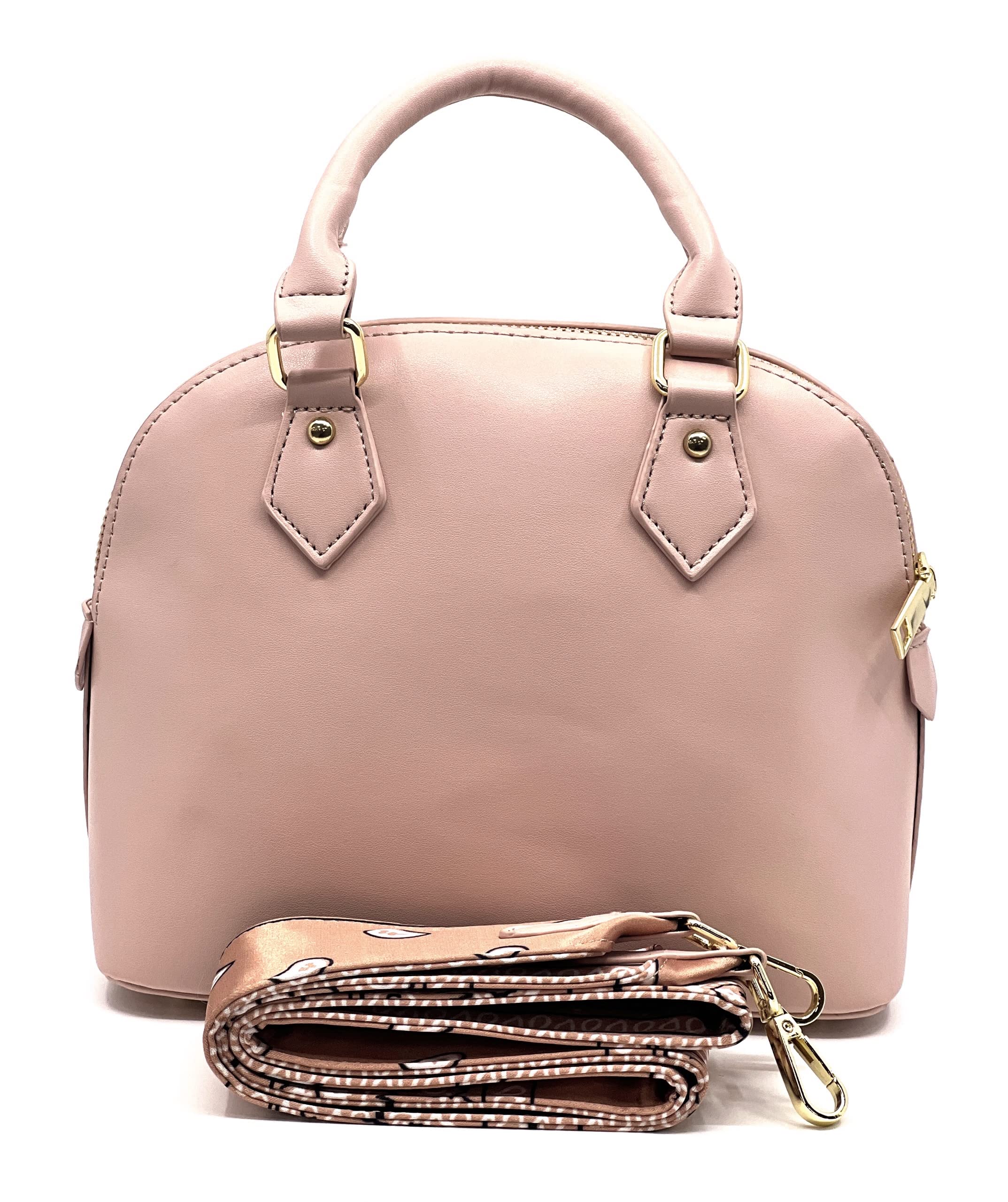 Women's Shoulder Bags with Top Handle & Bandana Print Strap - Stylish Clutch Handbag for Work, Travel, and Evening Events