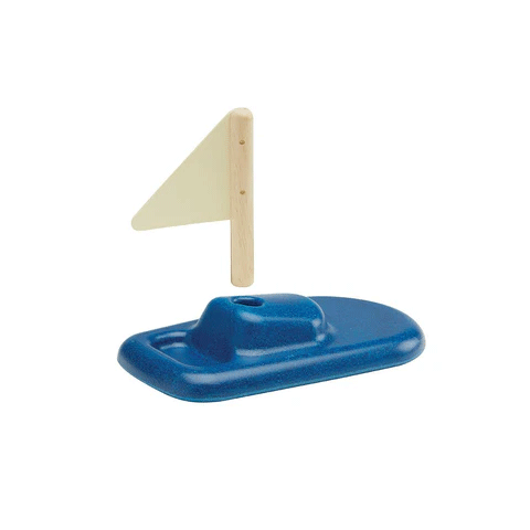 PlanToys Wooden Sailboat Toy - Eco-Friendly & Safe for Kids - Perfect for Pretend Play, Bath Time & Nursery Decor