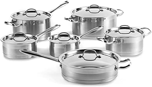 LAGOSTINA 12-Piece Nonstick Cookware Set with Blemished Packaging - Full Warranty Included (Model L757622612) - Perfect for Home Cooking, Professional Kitchens & Gifting