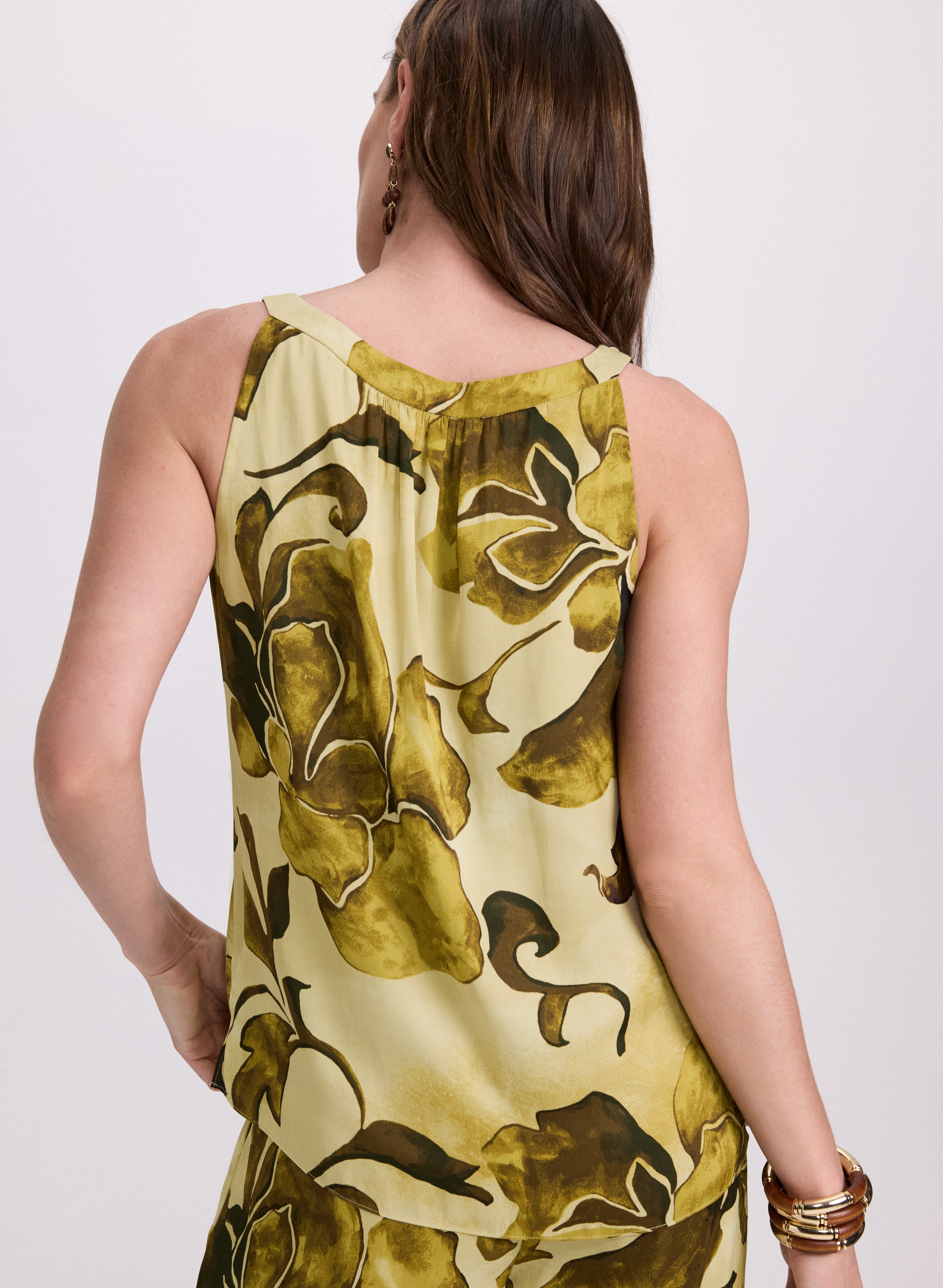 Floral Sleeveless Blouse for Women - Summer Boho Chic Tops - Casual & Party Wear - Perfect for Beach, Vacation and Date Nights