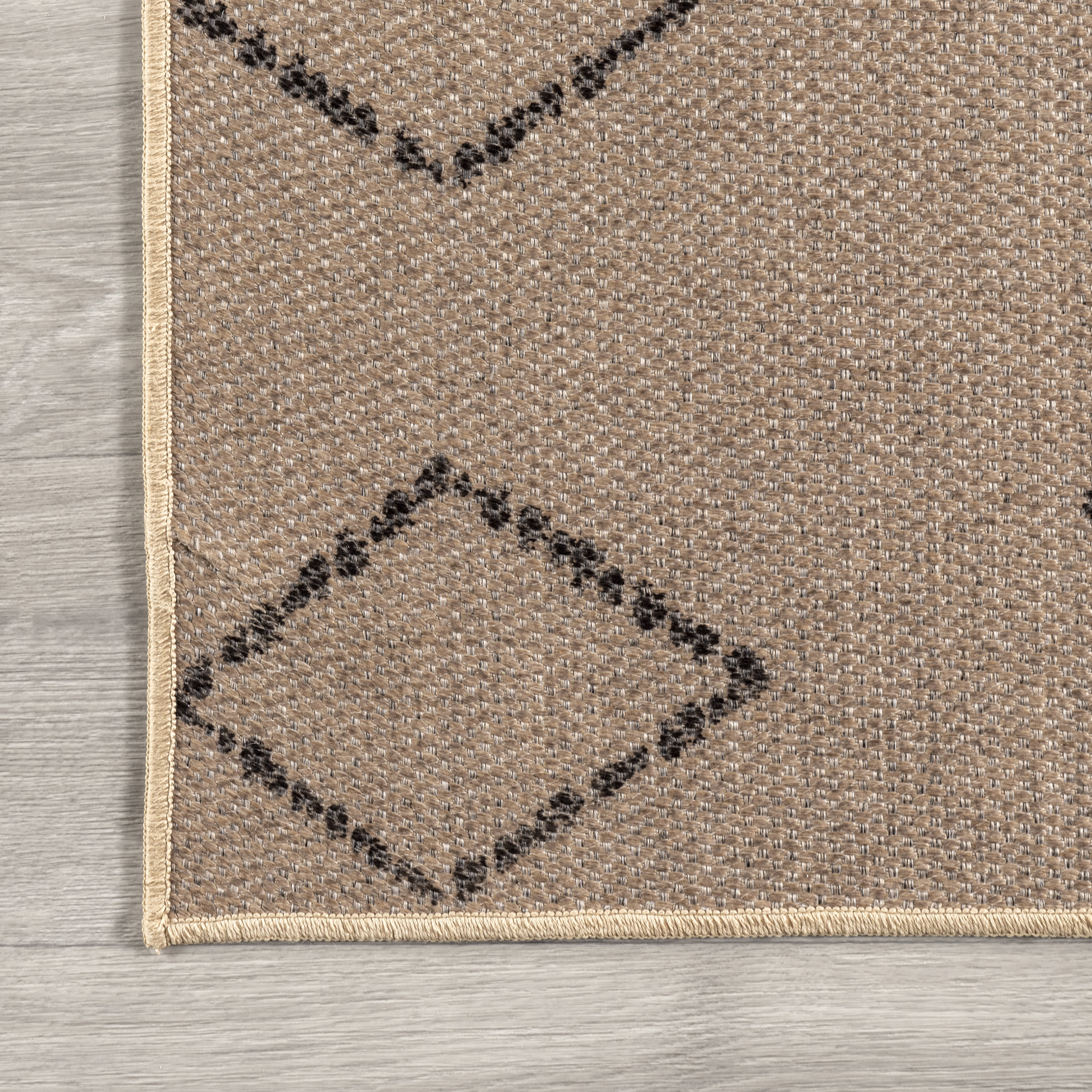 Alexandra Easy Jute Washable Zig Zag Rug - Natural Fiber Bohemian Area Rug for Living Room, Bedroom & Home Decor