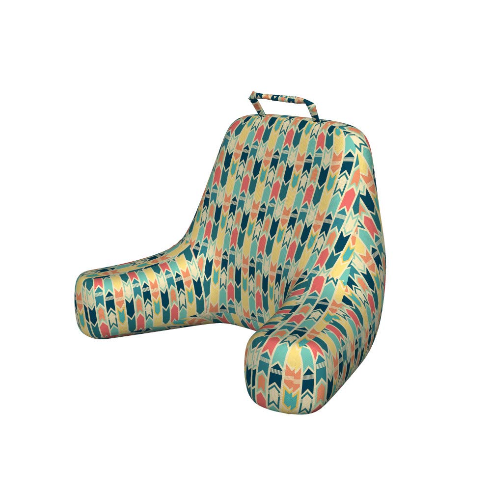 Ambesonne Colorful Reading Pillow Cover - XL Size Abstract Geometric Print Soft Fabric Bed Rest Case | Perfect for Reading, Lounging & Home Decor | Multicolor Unstuffed Pillow Sham