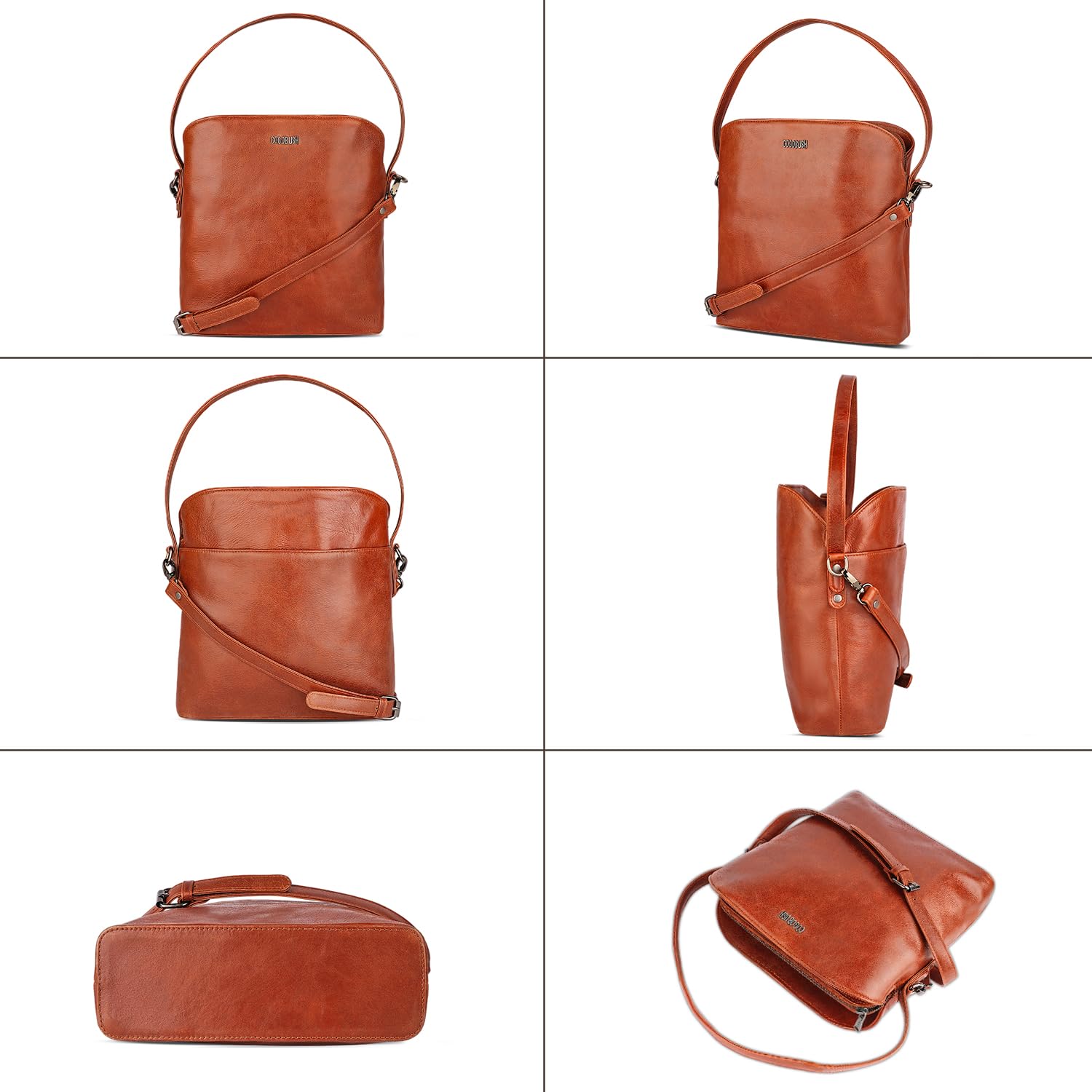 Genuine Leather Satchel Tote Bag for Women - Classic Designer Handbag with Adjustable Strap - Perfect for Work, Travel & Everyday Use