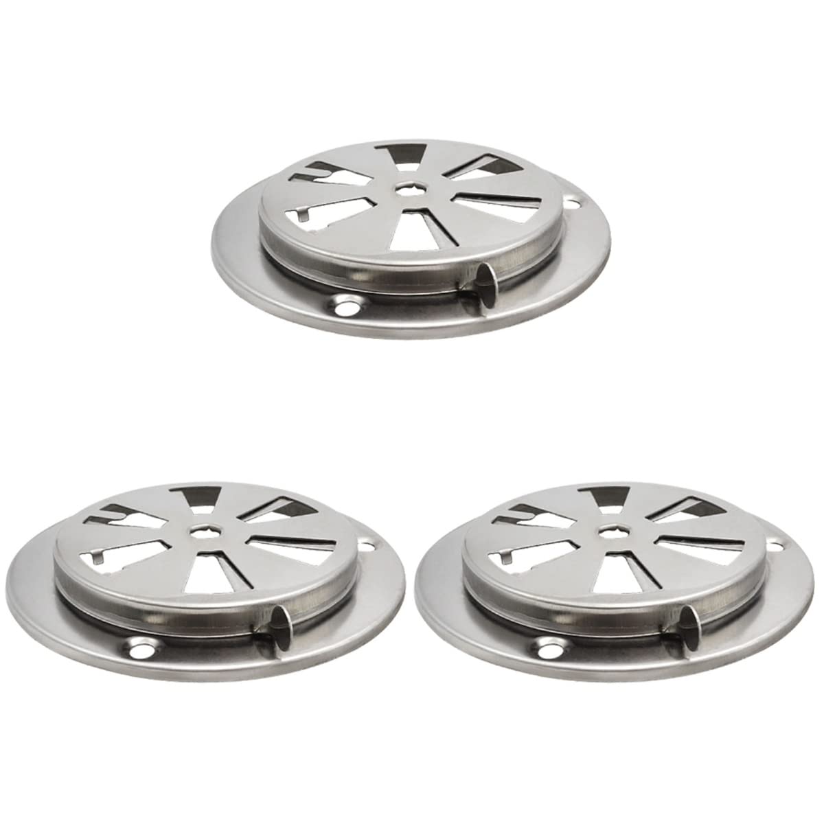 ULTECHNOVO Adjustable Thermostat Cover & Air Vent Damper - 3pcs Replacement for Dryer, Oven Exhaust, Range Hood & Bathroom Fan Ducting - Weatherproof Outdoor Vent Cover for Home & Commercial Use