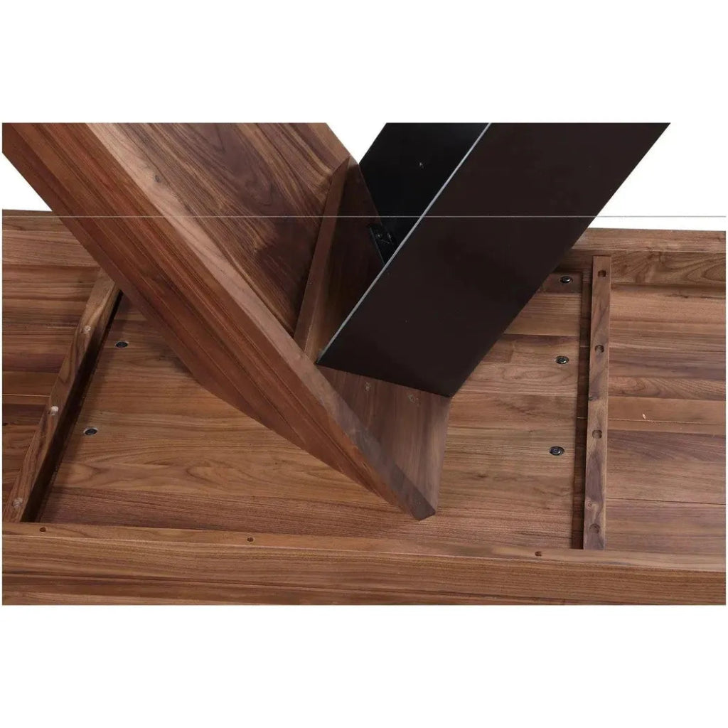 80 Inch Modern Brown Dining Table - Large Farmhouse Style Wooden Table for Kitchen, Dining Room & Open Concept Living Spaces