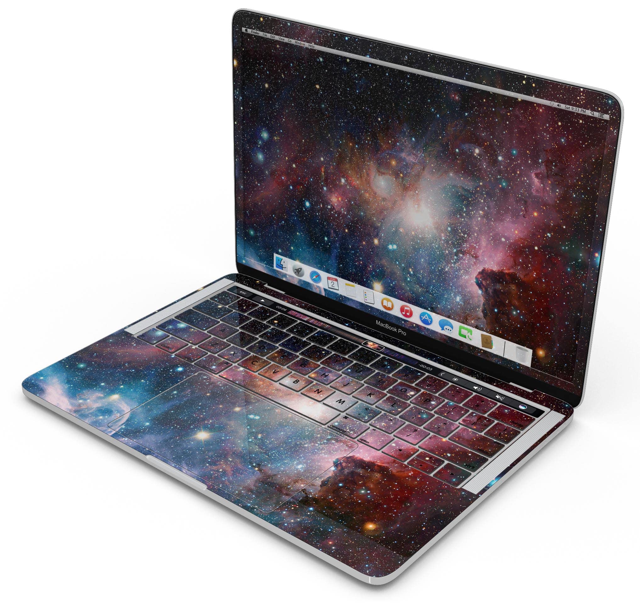 Neon Supernova Space Explosion V2 Full-Body Protective Skin for MacBook Air 13