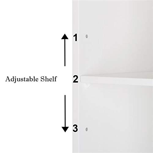 White Wall-Mounted Bathroom Cabinet Over The Toilet - Space Saving Storage Organizer for Towels, Toiletries & Bathroom Essentials | Perfect for Small Bathrooms & Apartments