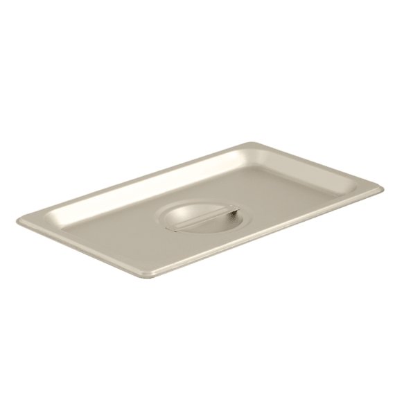 Browne 45558 Stainless Steel Cover for 1/4 Size Steam Table Pan - Durable Food Warmer Lid for Commercial Kitchens & Buffet Serving