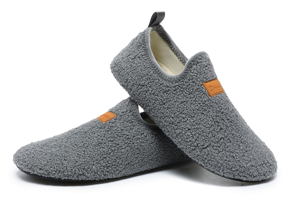 Non-Slip Lightweight Indoor House Slippers for Women & Men - Cozy Home Shoes with Anti-Skid Grip for Comfortable Lounging, Relaxing & Cold Floors