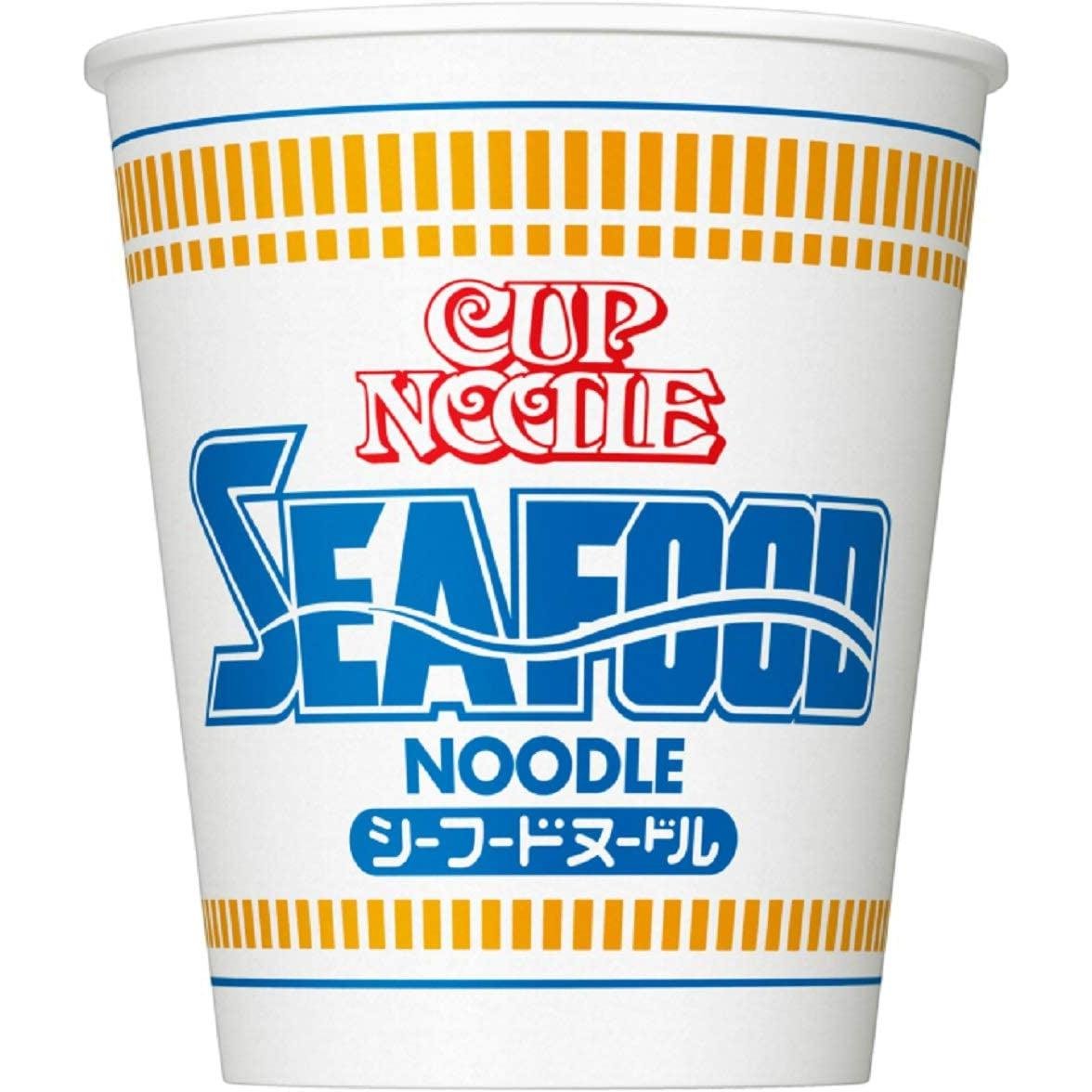 Nissin Instant Cup Noodles Seafood Flavor 75g - Quick & Easy Microwaveable Cup Ramen for Office Lunch, College Dorm Meals & Emergency Food Supply