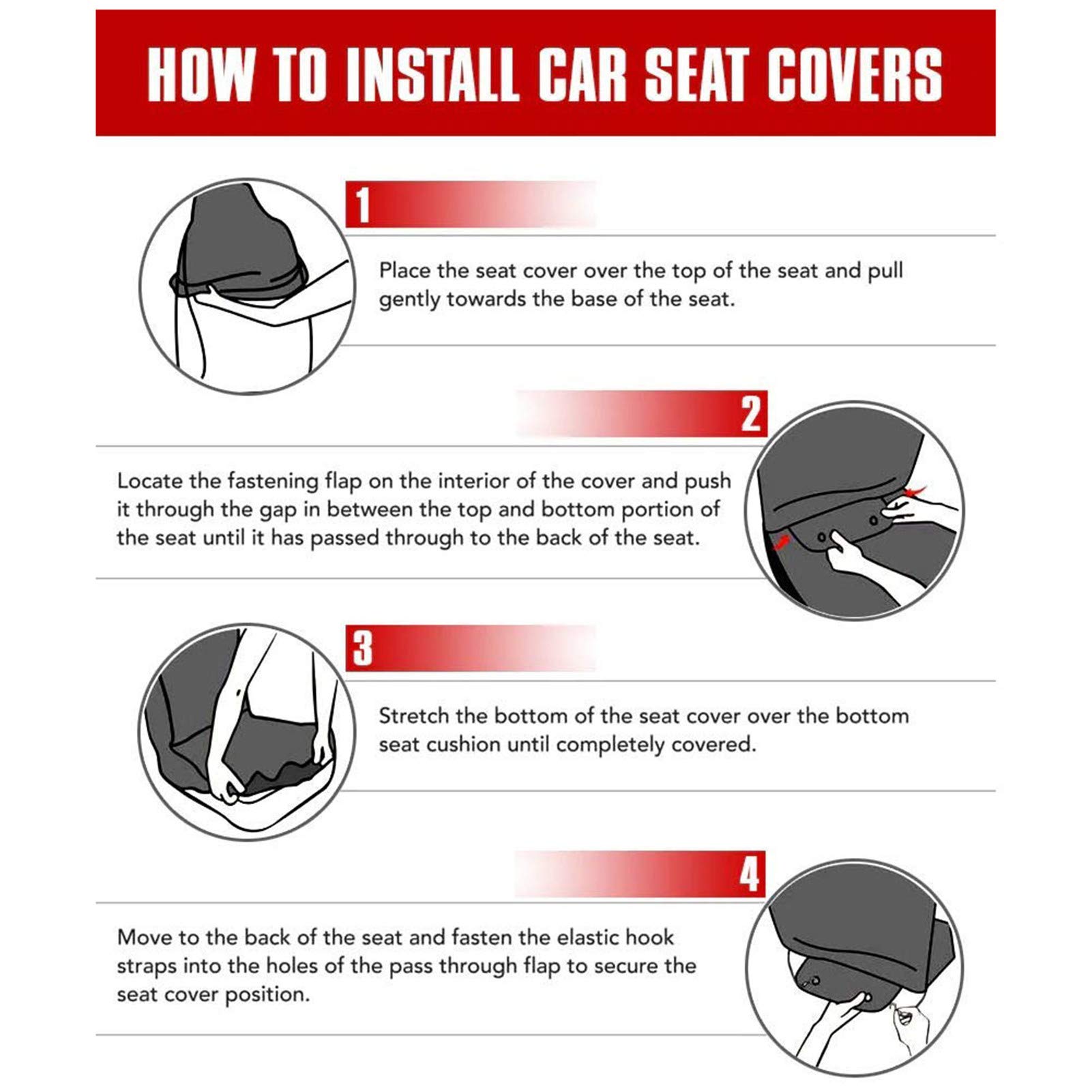 Belidome Hummingbird Car Seat Covers Full Set - 4PC (2 Front + 2 Back) Stretchable Protective Cushion for Women | Soft Comfort Auto Accessories & Interior Decor | Perfect for Daily Commute, Road Trips & Car Protection