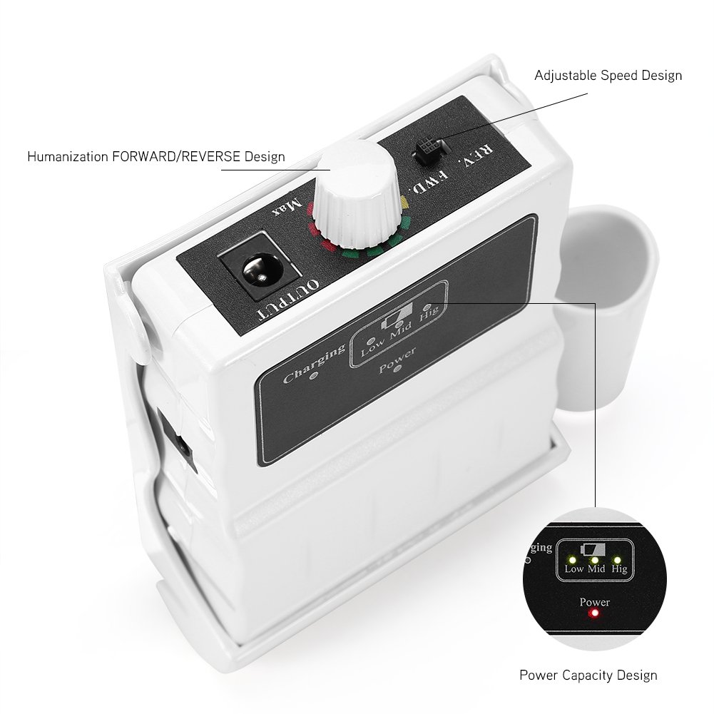 **30000 RPM Professional Nail Drill Machine - Rechargeable Portable E-File for Acrylic Nails, Manicure & Pedicure | Smooth Polishing Buffer & Nail Filer Tool Set for Home & Salon Use (White) | Perfect for DIY Nail Art, Gel Extensions & Nail Care**
