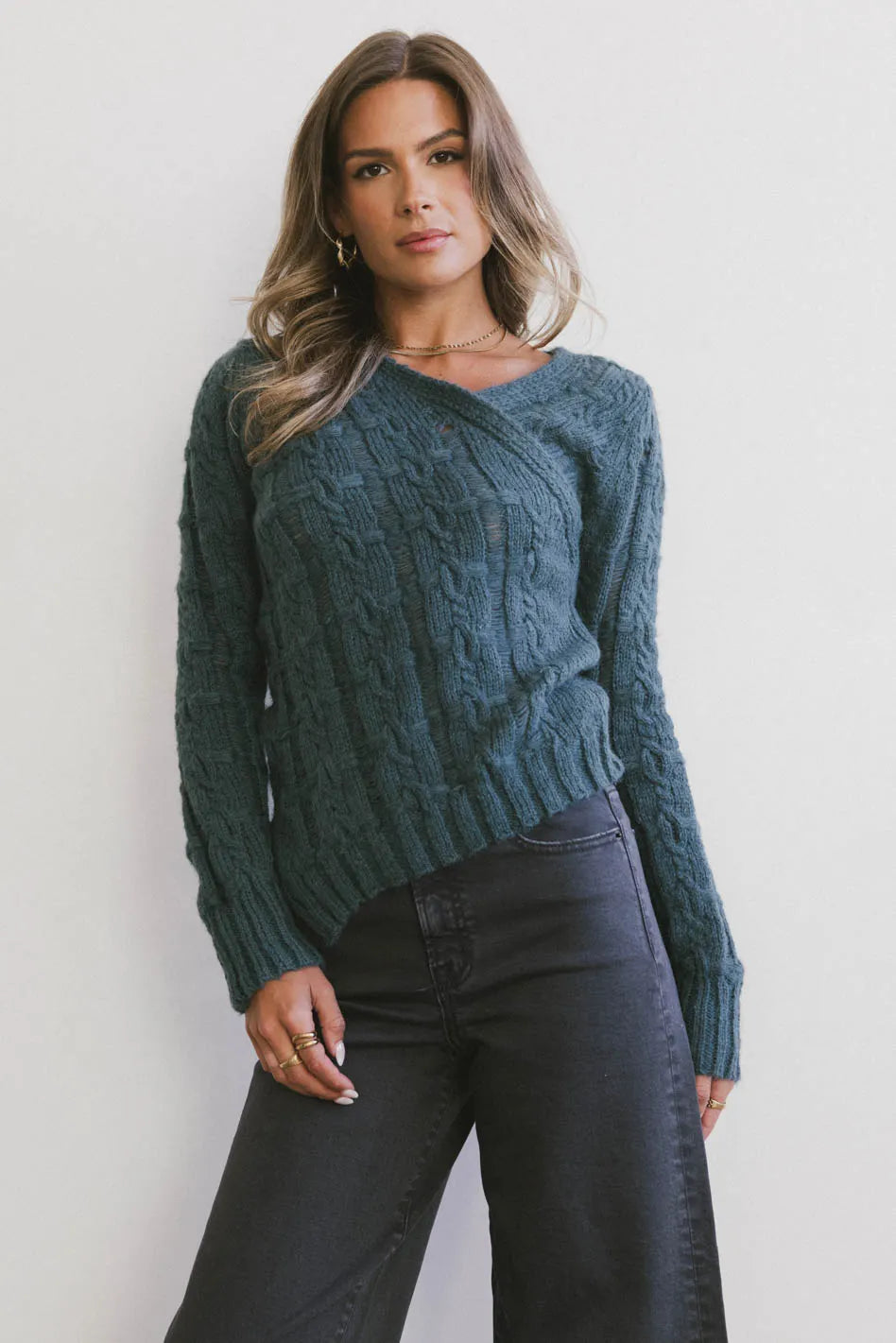 Bentley Knit Sweater for Women - Cozy Cable Knit Pullover Winter Sweater | Soft & Warm Casual Wear for Fall & Winter | Perfect for Office, Dates & Holiday Outfits