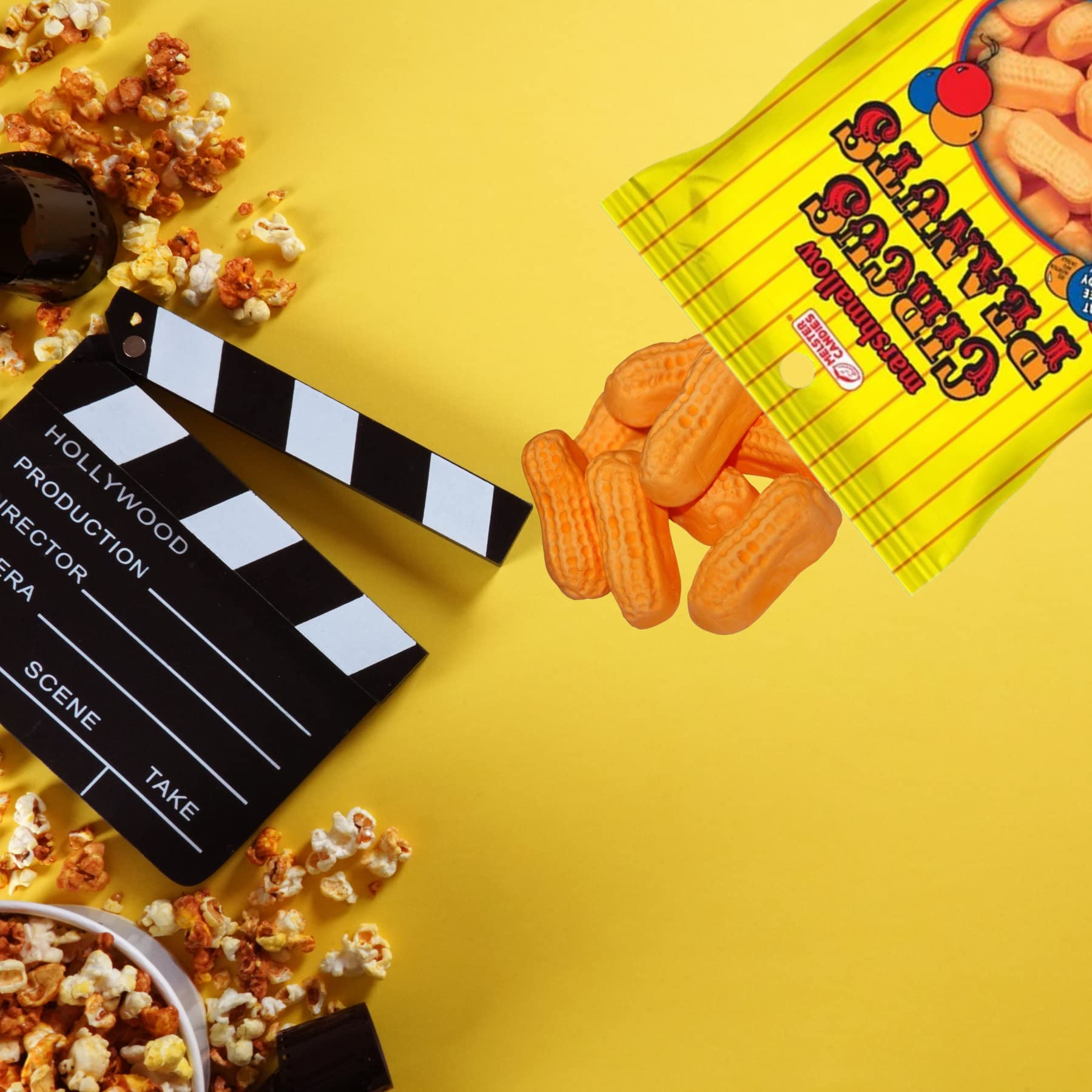 Circus Peanuts Marshmallow Candy - Banana Flavored Carnival Treats | Classic Nostalgic Snacks for Kids & Adults | 6oz Pack of 3 | Perfect for Birthday Parties, Halloween Treats & Movie Night Snacks