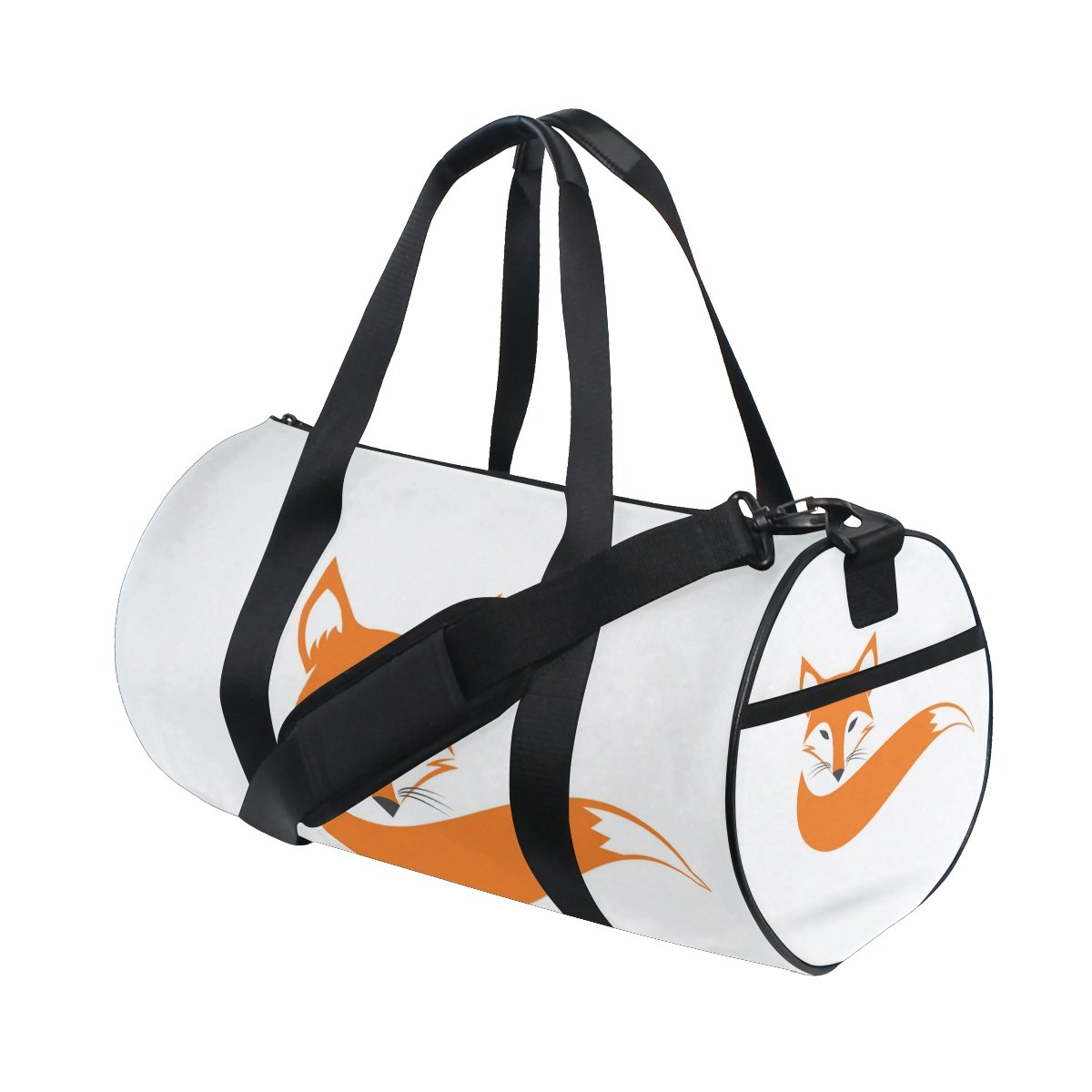Red Fox Tail Duffel Bag for Women - Stylish Travel, Gym & Sports Duffle Bag - Perfect for Workouts, Travel & Weekend Getaways