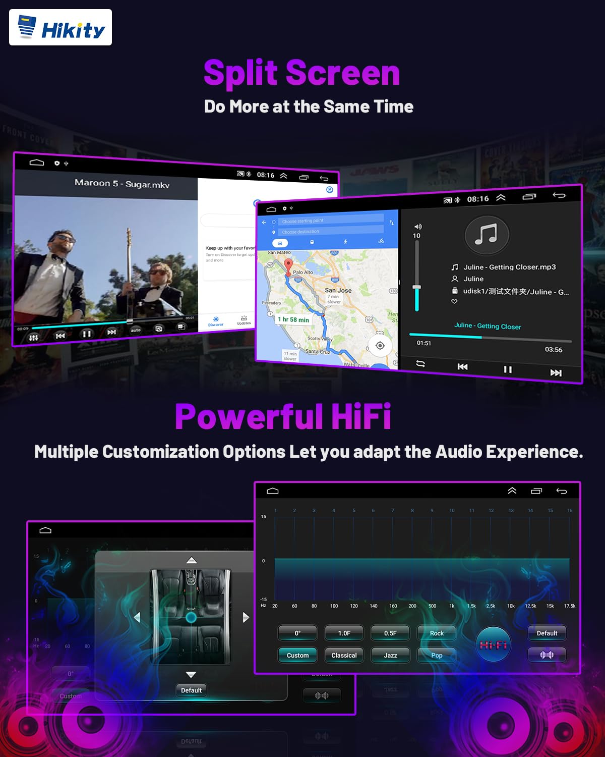 2+64GB Hikity Android 13 Car Stereo for Subaru Impreza 2003-2006 | 9