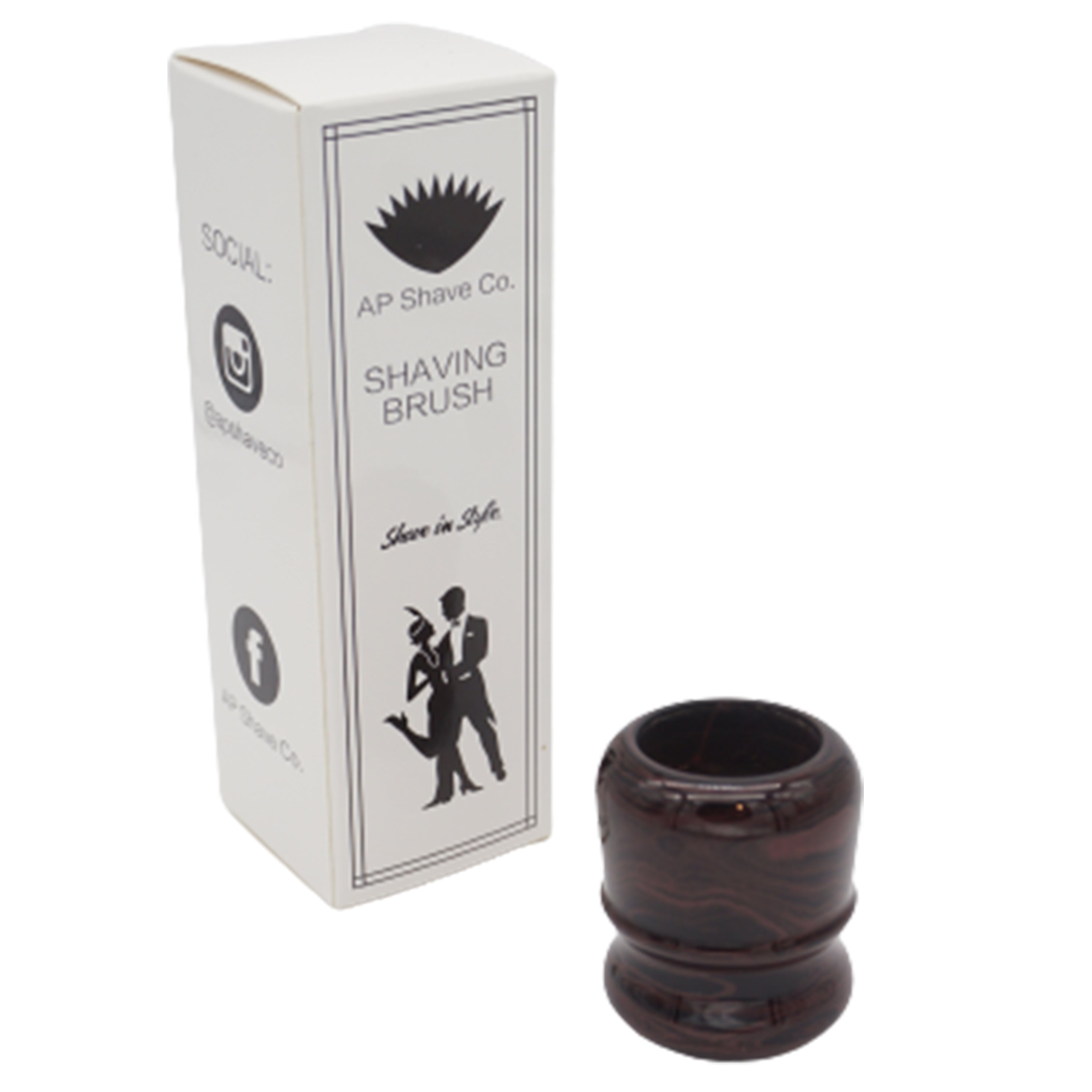 Premium Handmade Raspberry Ebonite Shaving Brush Handle - Fits 24mm & 26mm Knots - Perfect for Wet Shaving & Grooming Gifts for Men