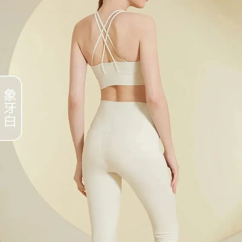 2Pcs Seamless Yoga Set for Women - Gym Fitness Clothing, Sports Bra & High Waist Workout Leggings - Perfect for Yoga, Pilates, Running & Gym Training