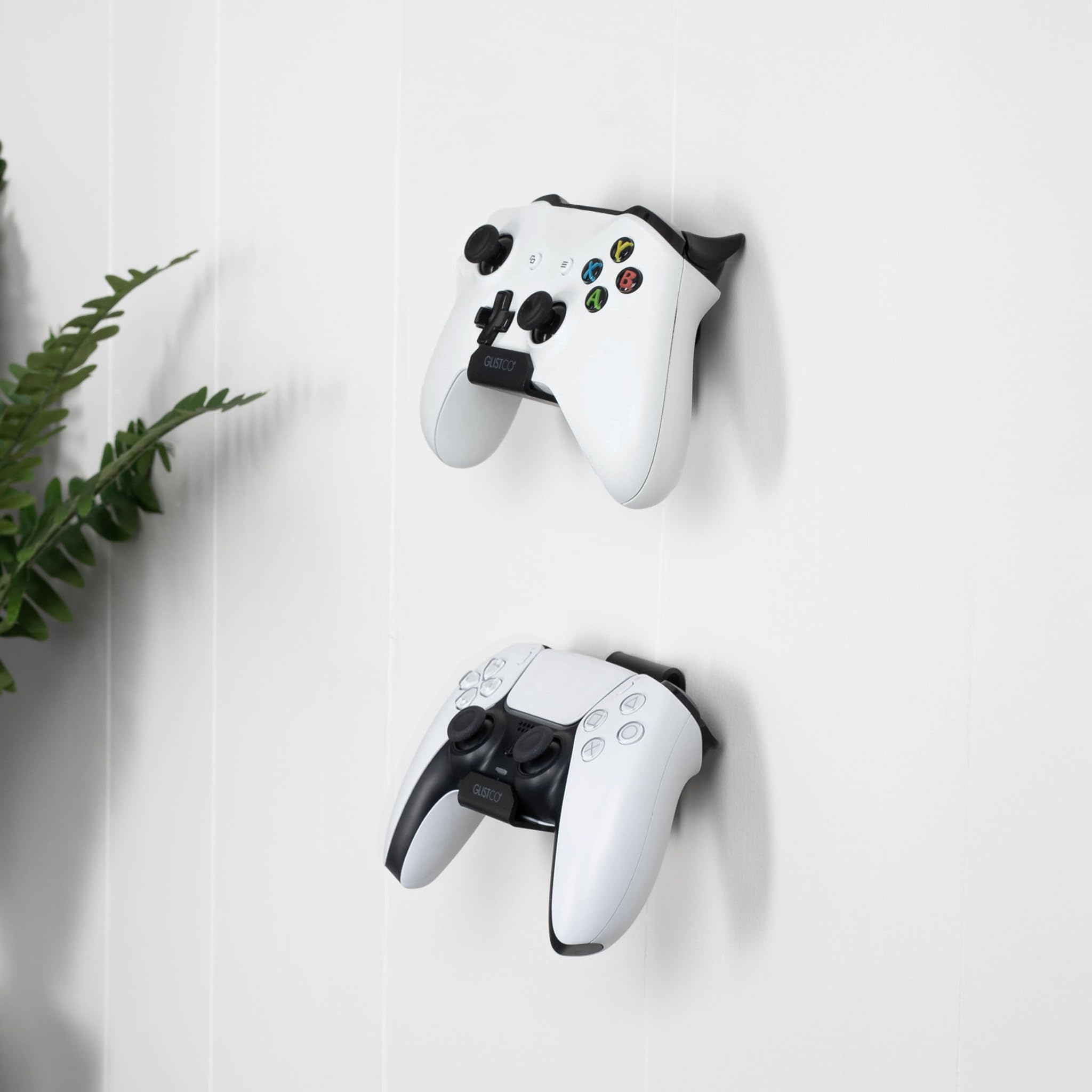 Universal Controller Wall Mount (2 Pack) - Secure & Adjustable Mana Hooks for PS5, Xbox, Nintendo Switch - Perfect for Gaming Room & Living Room Organization