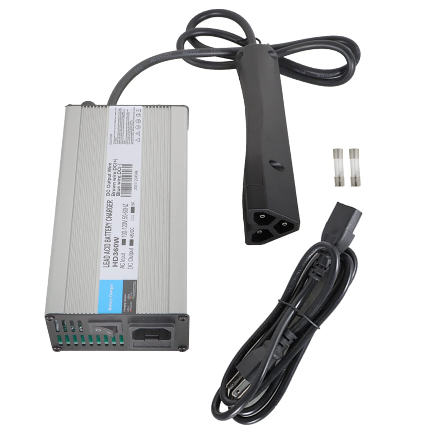 48V 6A Golf Cart Battery Charger for EZGO RXV & Club Car | Fast Charging Replacement Power Supply | Perfect for Golf Courses, Resorts & Neighborhood Electric Vehicles