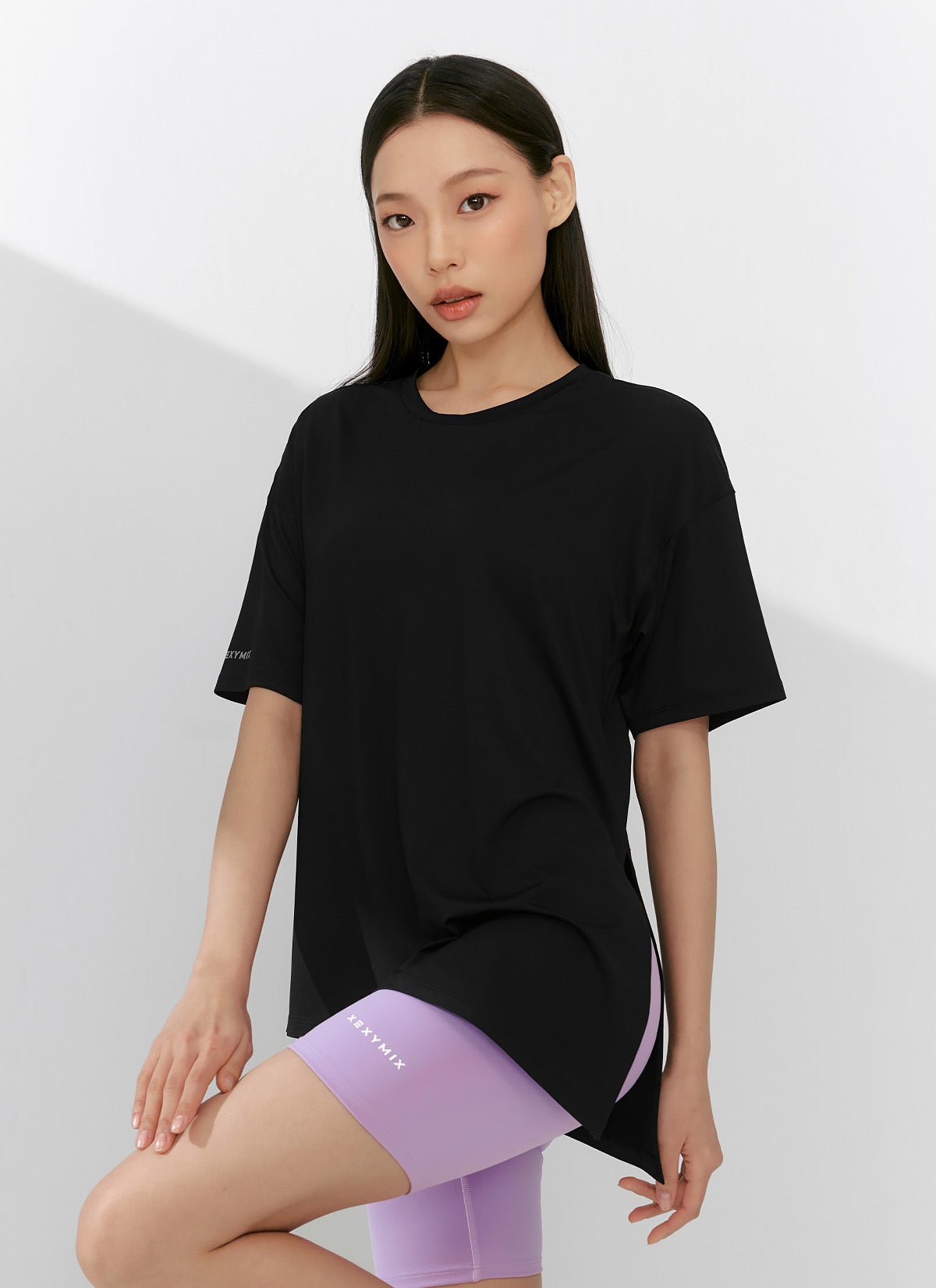 Ice Feather Light 2.0 Unbalanced Loose Fit Short Sleeve T-Shirt for Women - Trendy Oversized Casual Top for Streetwear, Summer Outfits & Layering