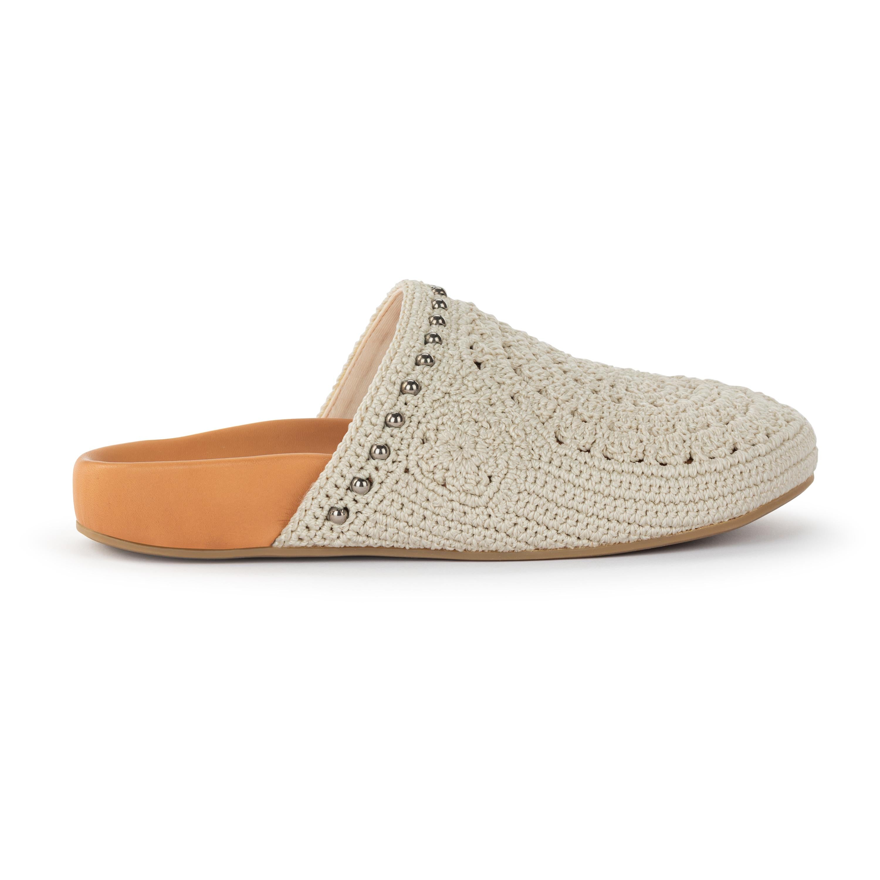 Bolinas Crochet Clogs for Women - Comfortable Handmade Summer Slide Sandals with Arch Support - Perfect for Beach, Pool, and Casual Outings