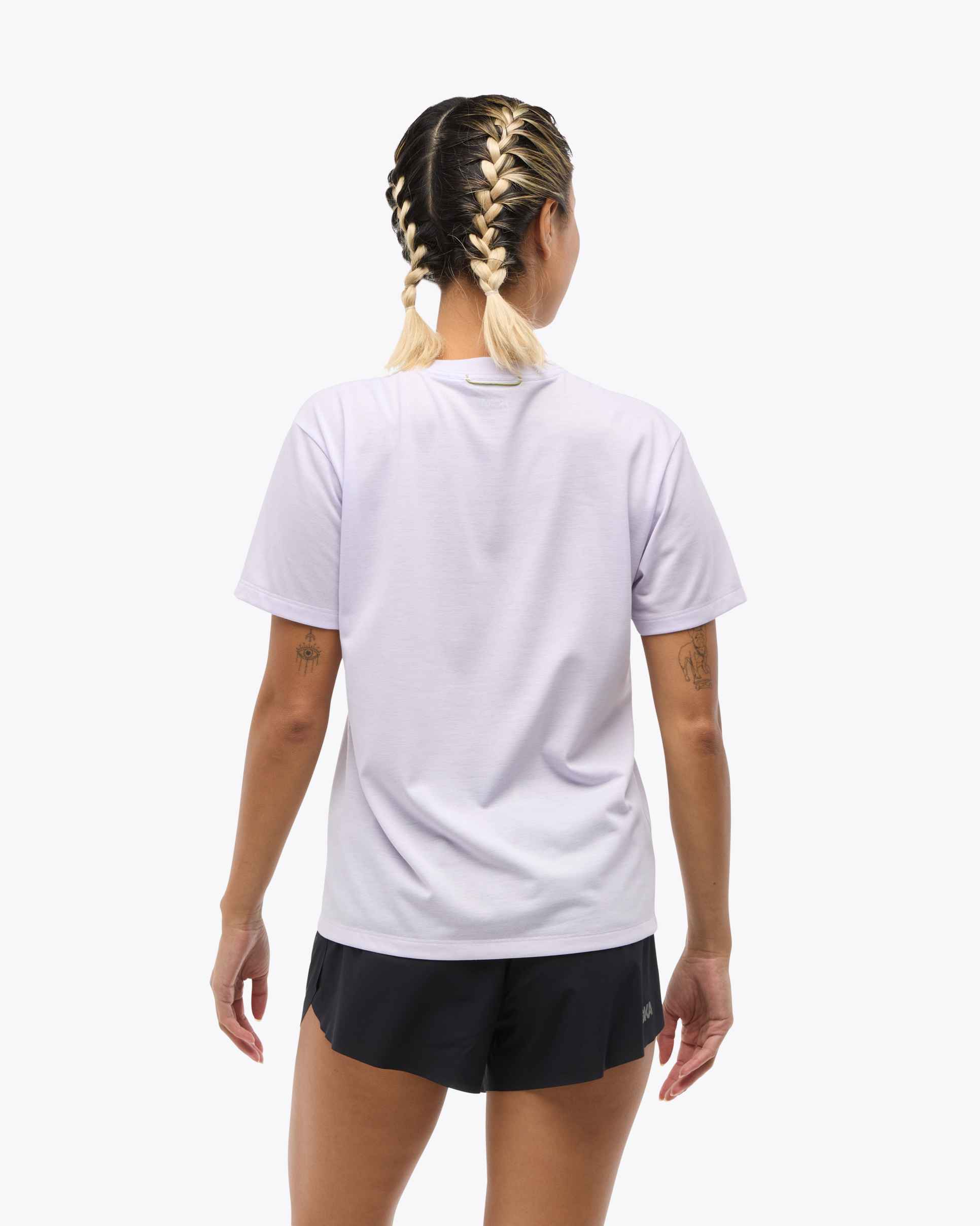 Hoka Glidetech Women's Short Sleeve Running Shirt - Lightweight & Breathable for Global Run Day - Perfect for Jogging, Gym Workouts & Outdoor Activities