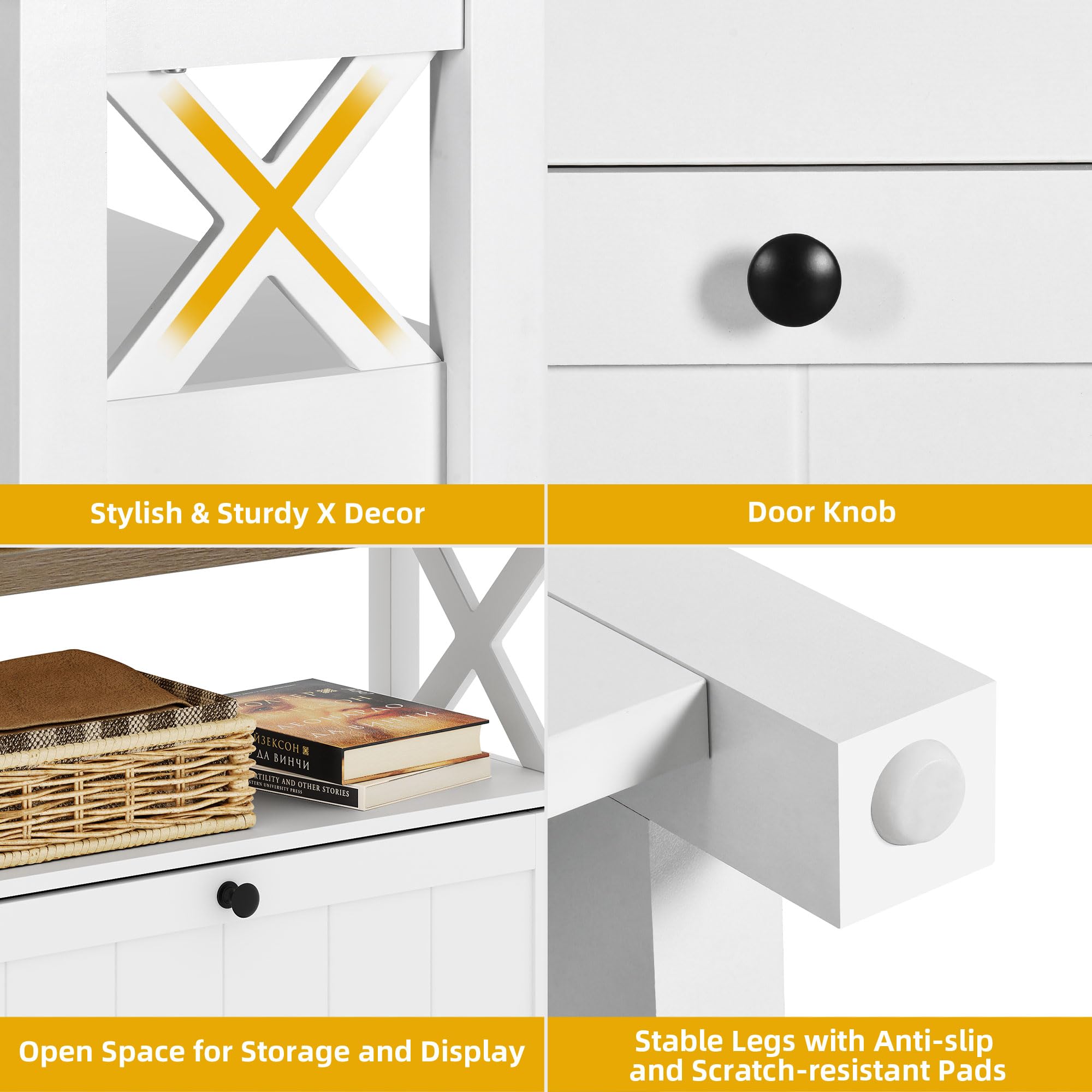 DWVO White Shoe Storage Cabinet with 2 Flip Drawers - Space Saving Entryway Organizer for Shoes, Boots & Accessories | Perfect for Hallway, Closet & Mudroom Organization