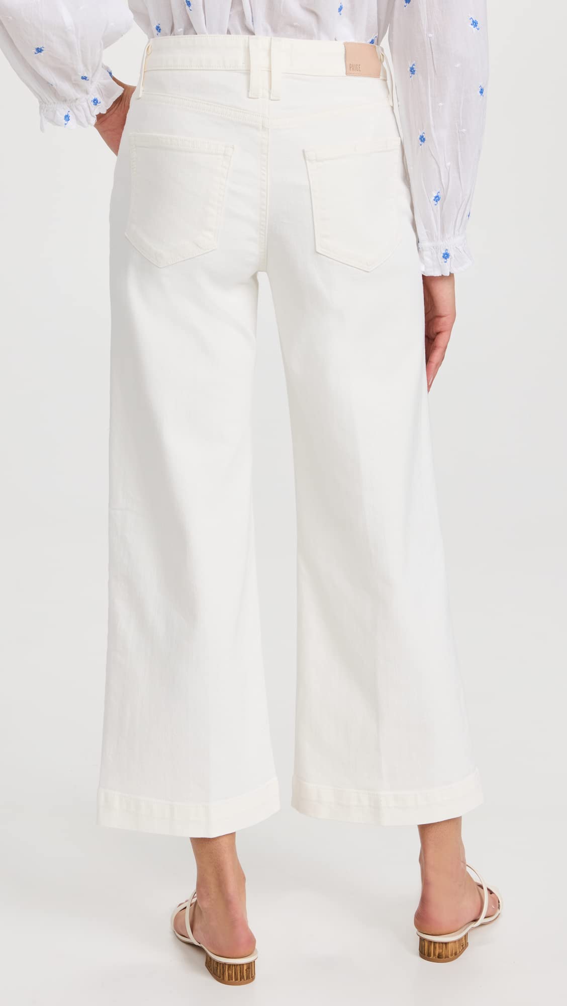 PAIGE Women's Anessa High-Rise Wide Leg Jeans - Stretch Denim Pants for Casual & Office Wear | Perfect for Everyday Comfort & Style
