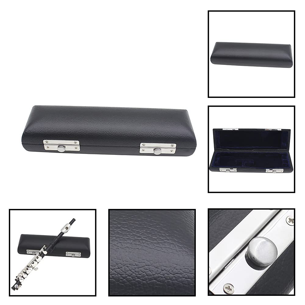 **16 Hole C Piccolo Flute Set - Silver Plated Detachable Piccolo with Screwdriver, Cleaning Tools & Case - Beginner Flute Kit for Students & Band (Black) - Perfect for Practice, Performances & Music Classes**