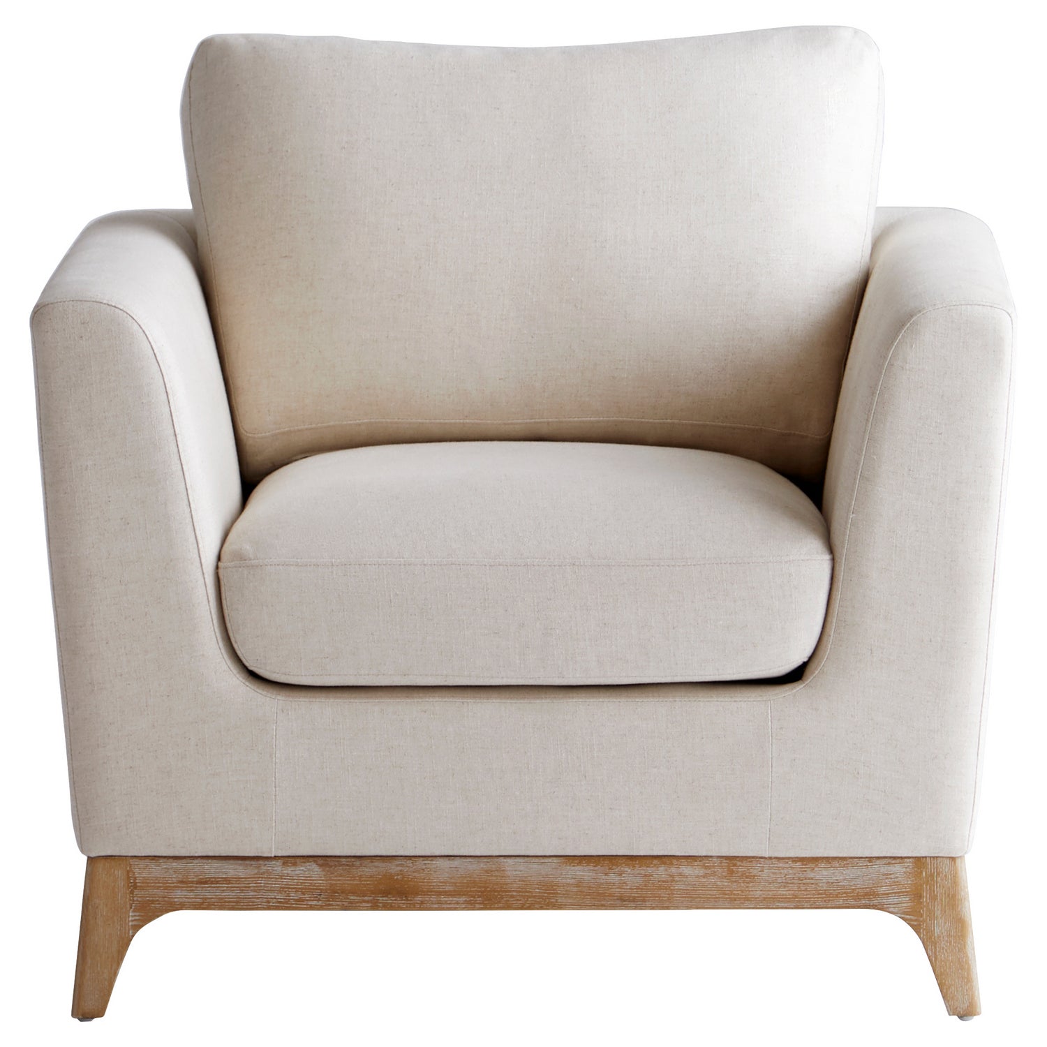 Cyan Design 11379 Chicory Chair - White & Cream Upholstered Accent Chair for Living Room, Bedroom, or Office Decor