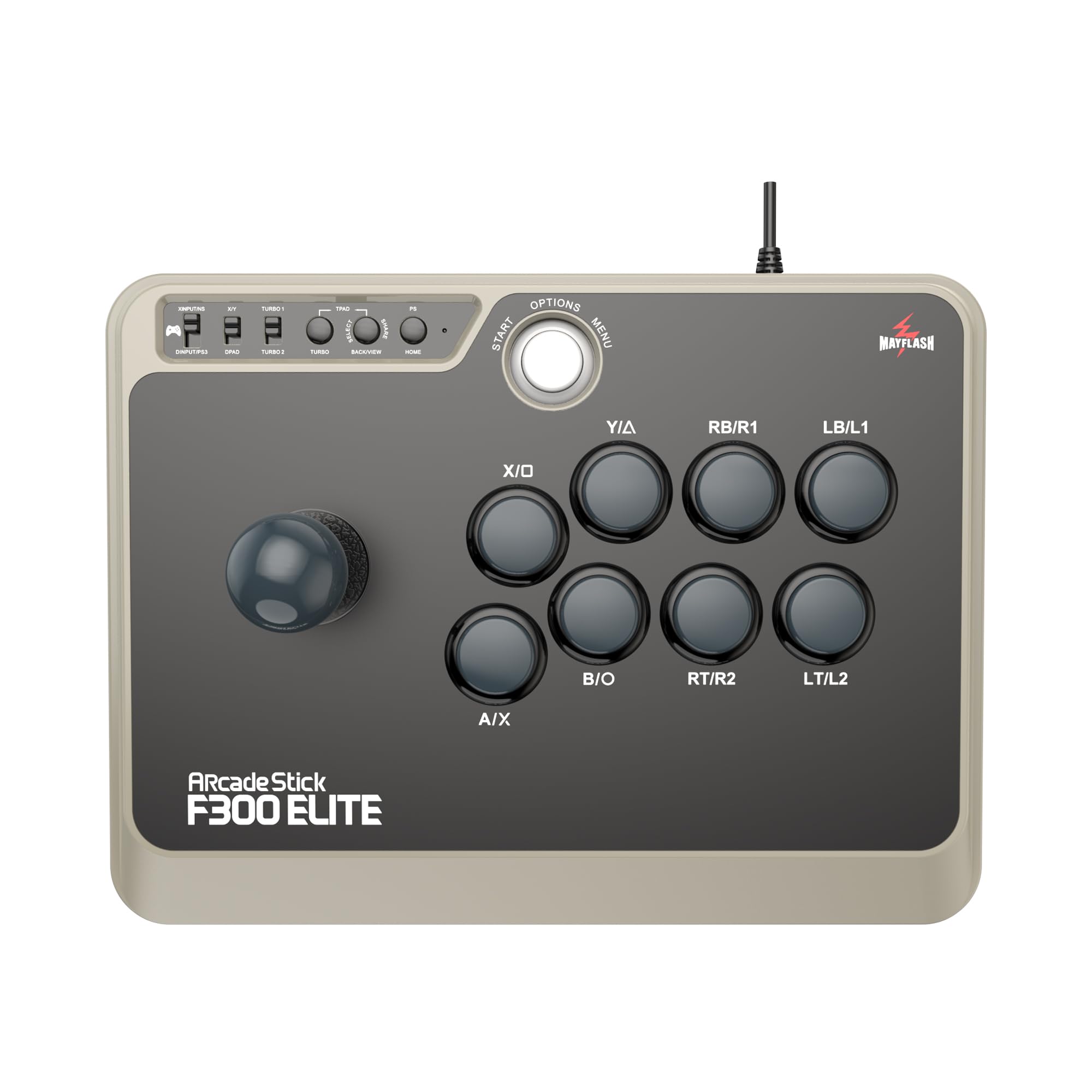 MAYFLASH F300 Elite Arcade Fight Stick with Sanwa Buttons & Joystick - Compatible with Xbox Series X/S, Xbox One, PS4, PS3, PC (Windows/macOS), Steam Deck, Android, NEOGEO Mini, SEGA Genesis - Perfect for Fighting Games, Retro Gaming & Esports Tournaments