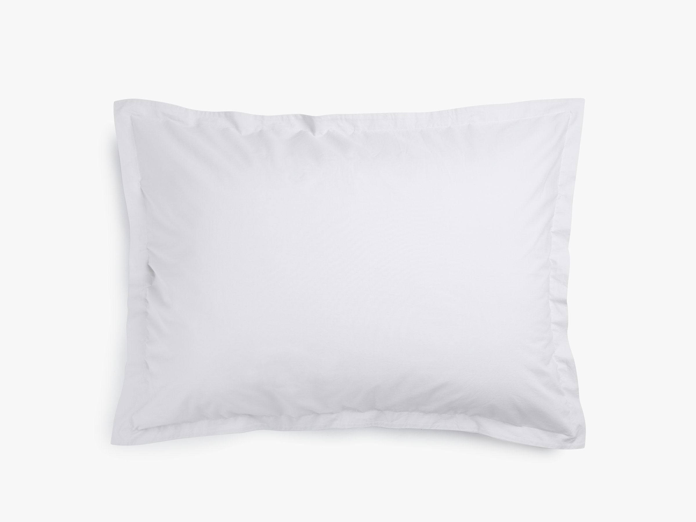 Premium Percale Sham Set - 100% Cotton White Pillow Covers for Bedroom Decor & Hotel Luxury Linens | Soft & Breathable for Ultimate Comfort
