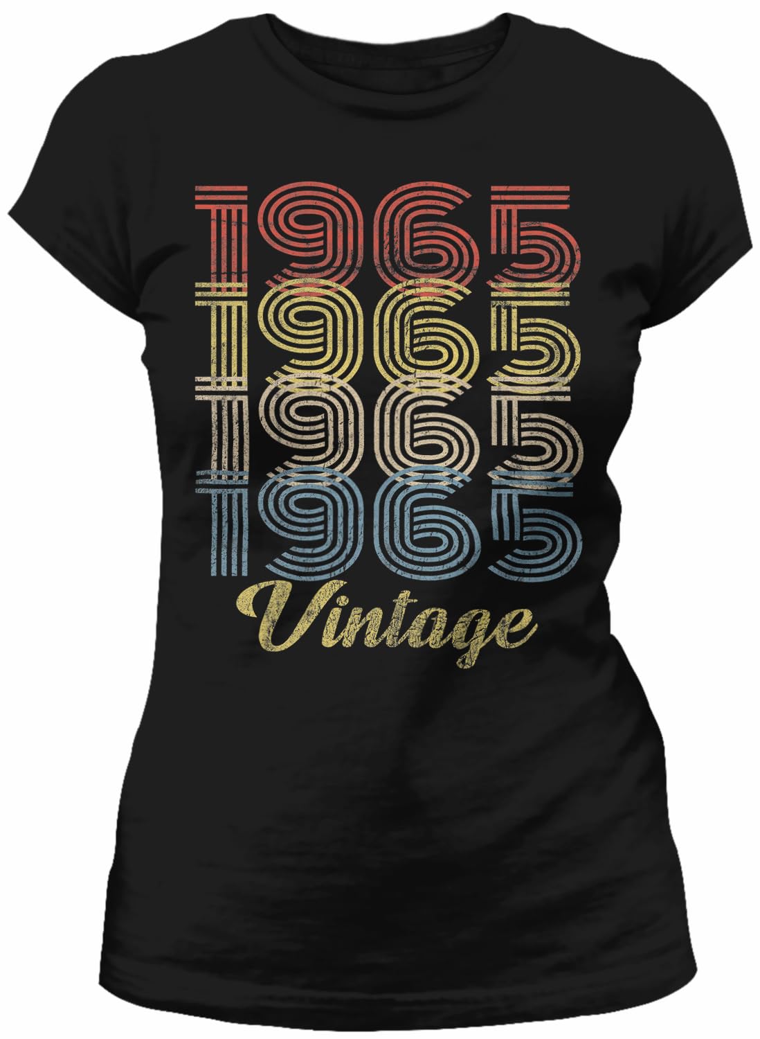 Vintage 1965 Retro 60th Birthday T-Shirt for Women - Perfect 60th Birthday Gift Idea - Great for Parties, Celebrations & Milestone Events