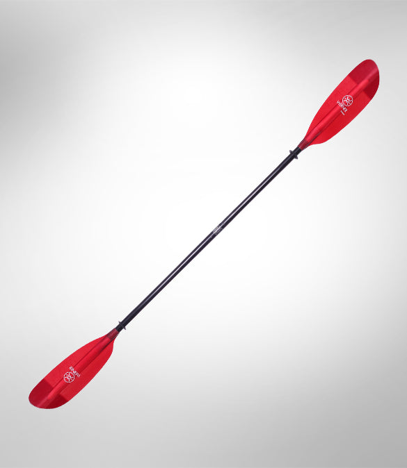 Camano 2-Piece Bent Shaft Paddle - Standard Length for Kayaking & Canoeing - Lightweight Aluminum Construction for Smooth Strokes