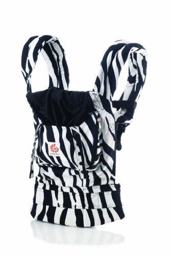 Ergobaby Original Baby Carrier - Soft & Comfortable Infant Carrier for Hands-Free Parenting, Zebra Print - Perfect for Walks, Shopping & Outdoor Adventures (Discontinued by Manufacturer)