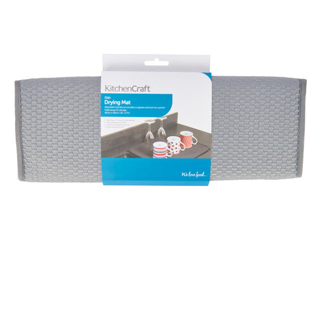 Premium Silicone Dish Drying Mat - Non-Slip, Absorbent Kitchen Counter Mat for Dishes, Cups & Utensils | Perfect for Countertop Protection & Drying Rack Alternative | Ideal for Small Kitchens & RV Use