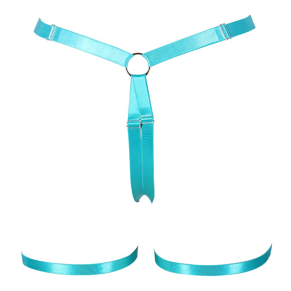 Women's Gothic Punk Body Harness Garter Belt - Leg Cage Dance Underwear Accessories for Burlesque, Cosplay & Alternative Fashion