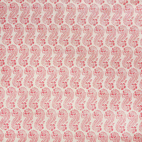 Linen Cotton Blend Fabric Sample - Soft Blush Pink Printed Textile for DIY Sewing, Upholstery & Home Decor Projects