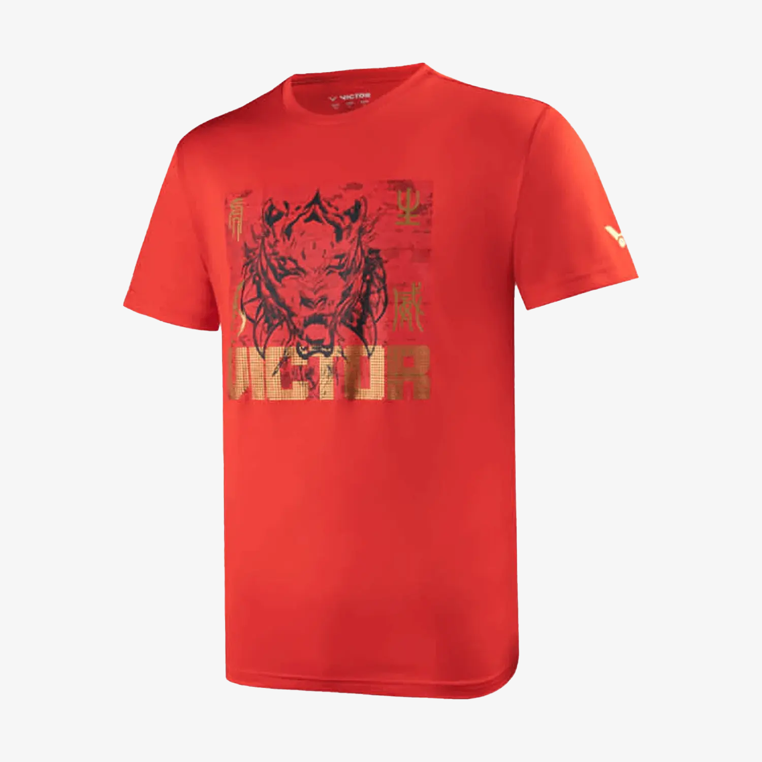 Victor T CNYT101 Men's Cotton T-Shirt - Comfortable Red Short Sleeve Tee for Casual Wear, Gym & Everyday Outfits