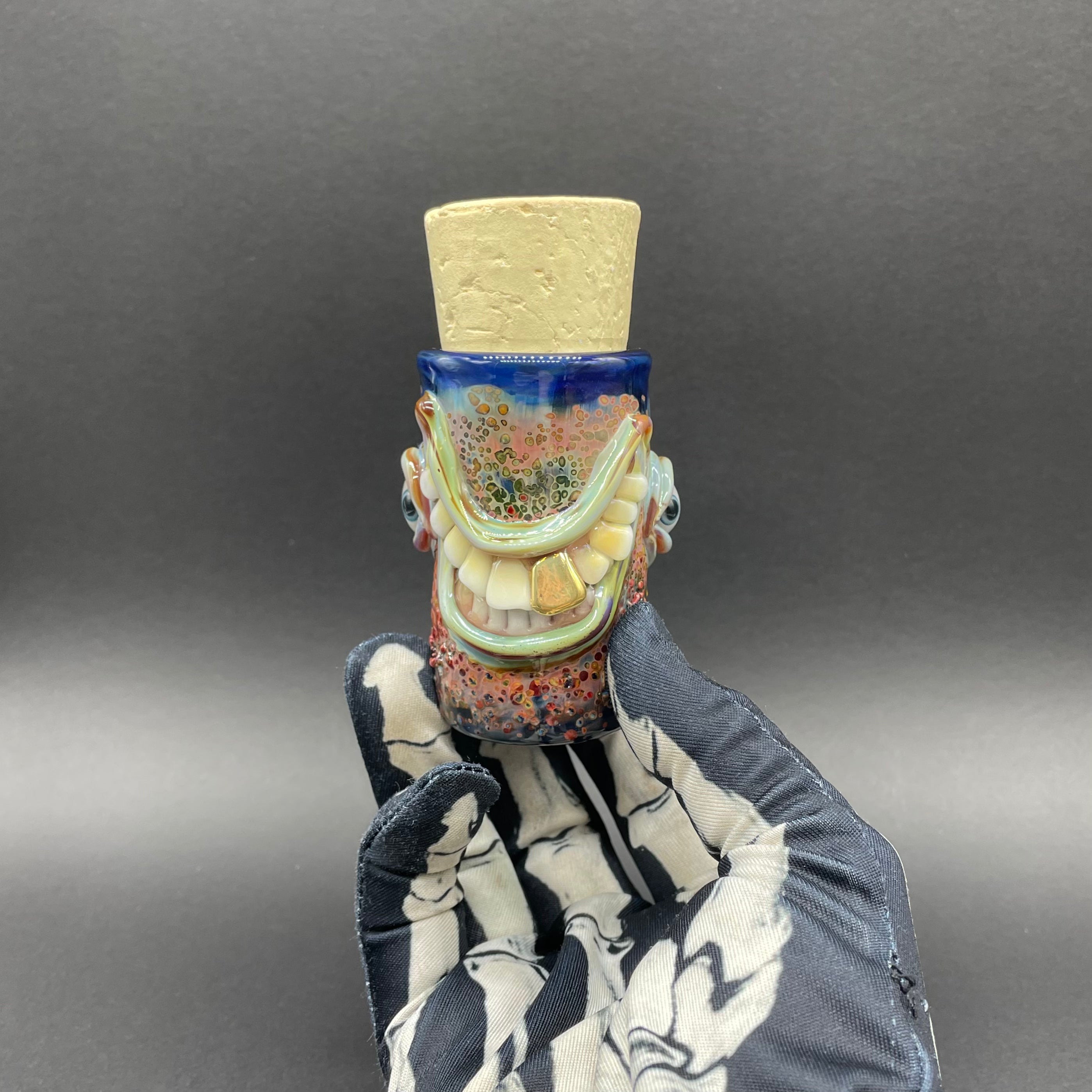 Cyclops Cork Jar with Side Eye Design - Aesthetic Kitchen Storage for Spices, Coffee, Tea & More