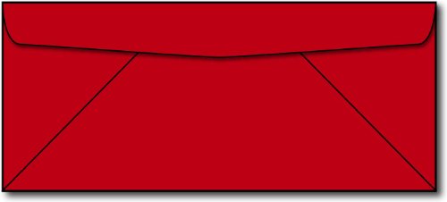 Red #10 Business Envelopes - Pack of 250 - Premium Quality for Mailing & Office Use - Desktop Publishing Supplies™ - Perfect for Bills, Letters & Legal Documents