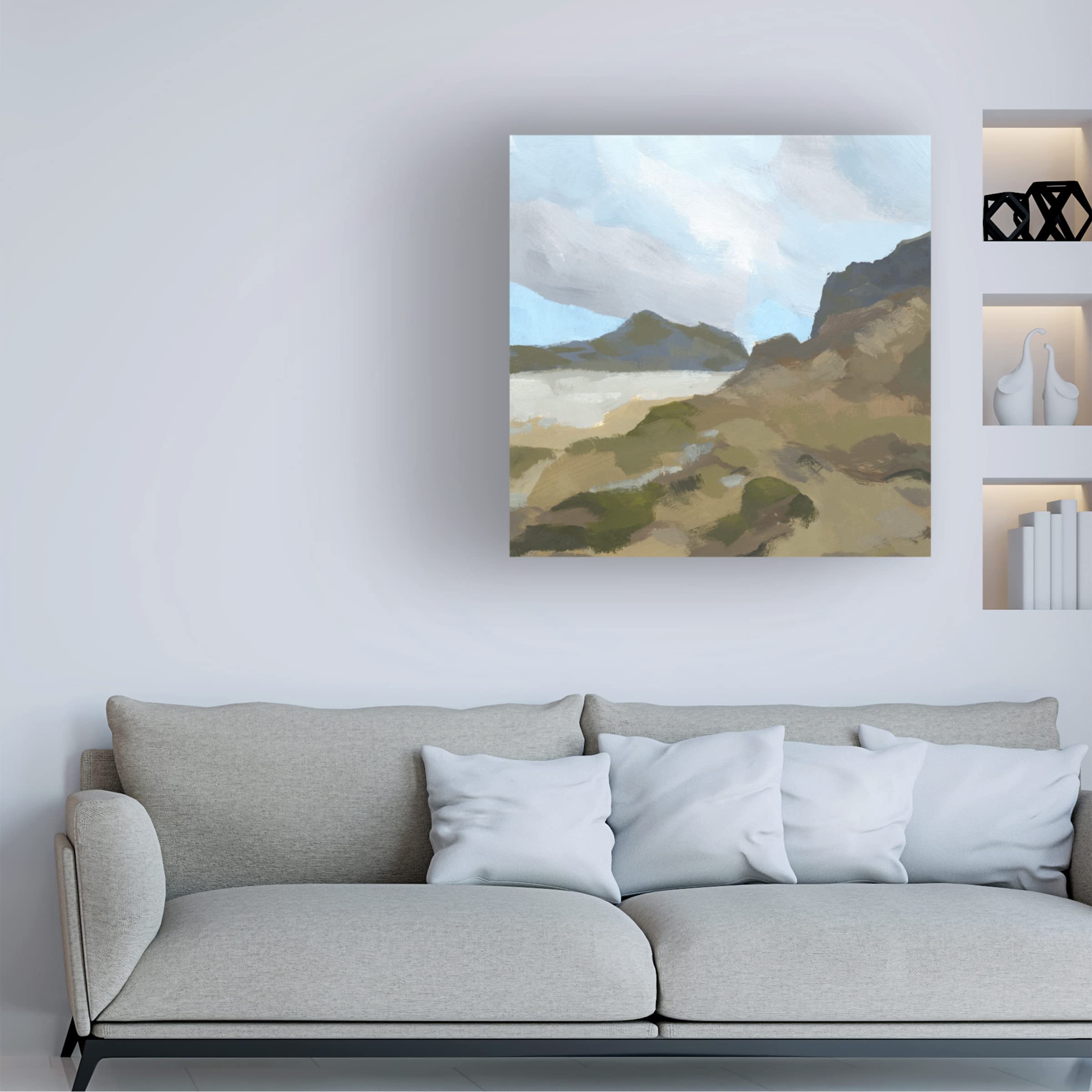 Jacob Green 'Mossy Cove I' Canvas Wall Art Print - Nature Landscape Painting for Living Room, Bedroom & Office Decor | Trademark Fine Art Collection