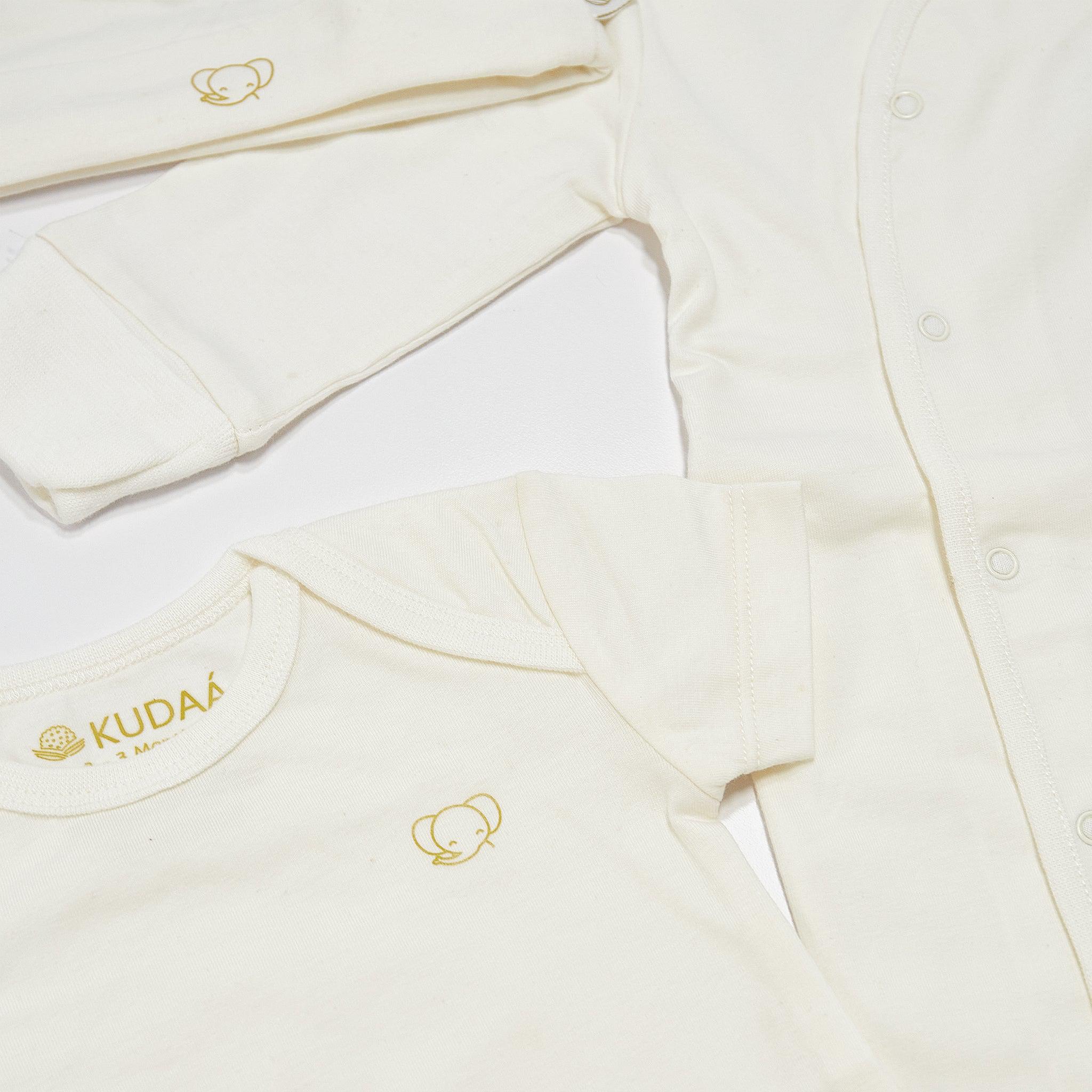 Organic White Baby Gift Set - Newborn Essentials Bundle for Boys & Girls - Perfect for Showers, Birthdays & Special Occasions
