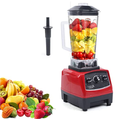 **2200W Professional Blender - 67oz High-Speed Countertop Blender with 10 Speeds for Smoothies, Frozen Drinks, Ice Crushing, Slushies & Food Processing - Perfect for Shakes, Juicing & Kitchen Prep (Red)**
