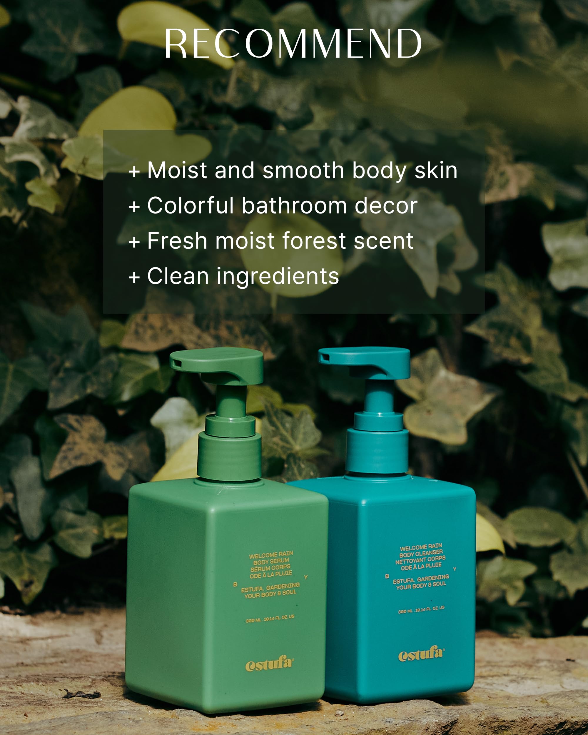 Welcome Rain Body Serum – Korean Vegan & Cruelty-Free Perfumed Body Lotion for Hydrated, Non-Sticky Skin | Cypress & Cedarwood Fragrance for Women & Men | 10.1 fl.oz | Perfect for Daily Moisturizing & Aromatherapy Relaxation