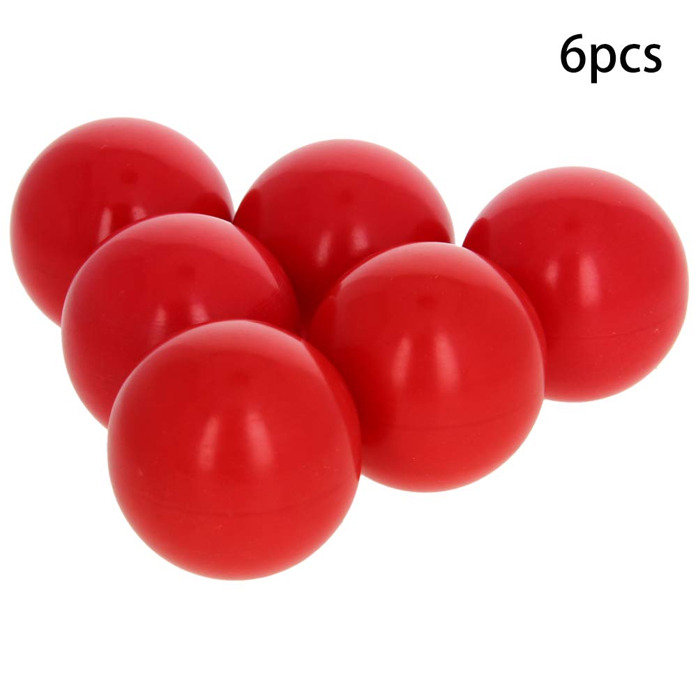 6Pcs Thermoset Ball Knob M10 Female Thread Bakelite Handle - 35mm Diameter Spherical Knob with Smooth Rim (Red) - Perfect for Lawn Mowers, Exercise Equipment & DIY Projects - Durable & Easy-Grip Replacement Handle for Machinery Tools