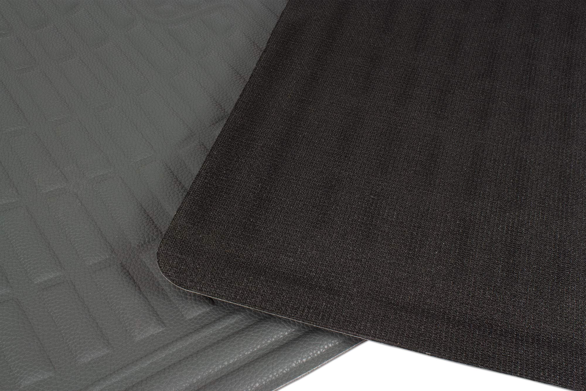 Eurow Universal Cut-to-Fit Car Floor Mats 4-Piece Set - All-Weather Protection, Non-Slip Gray Car Mats for Sedans, SUVs & Trucks - Perfect for Daily Commute, Road Trips & Off-Road Adventures