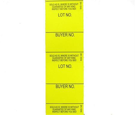 Style 14 Lot/Buyer Labels - EZ Off Adhesive (1000/Roll) - Perfect for eBay, Amazon & Garage Sale Organization